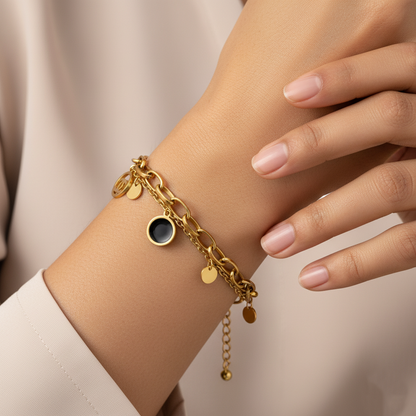 Charm Chain Bracelet | Italian Gold Plated SACH JEWELS