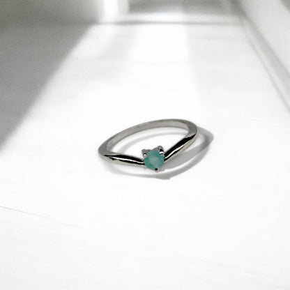 Bluish Grey Stone Ring | 925 Sterling Silver - SACH JEWELS