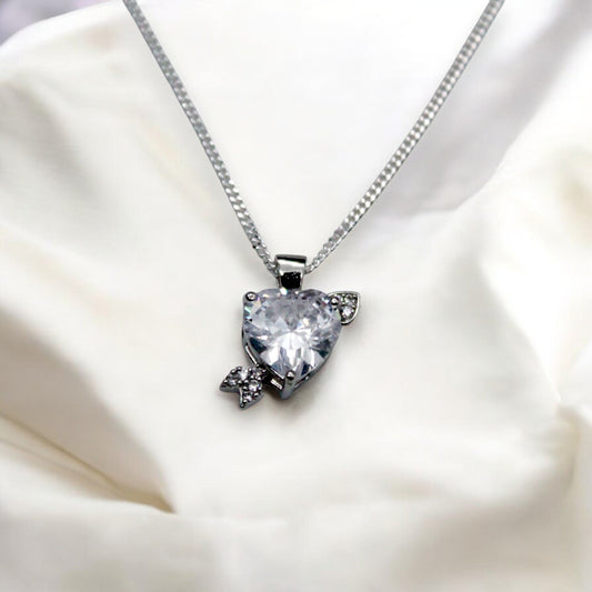 Love Diamond Heart Pendant Only | 925 Sterling Silver SACH JEWELS