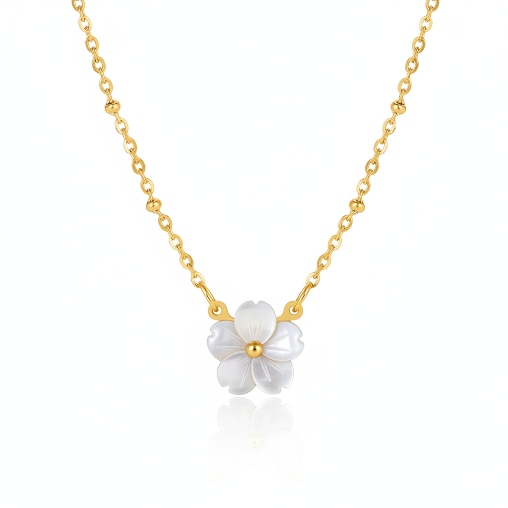 Crystal Bloom Necklace | Italian Gold Plated SACH JEWELS