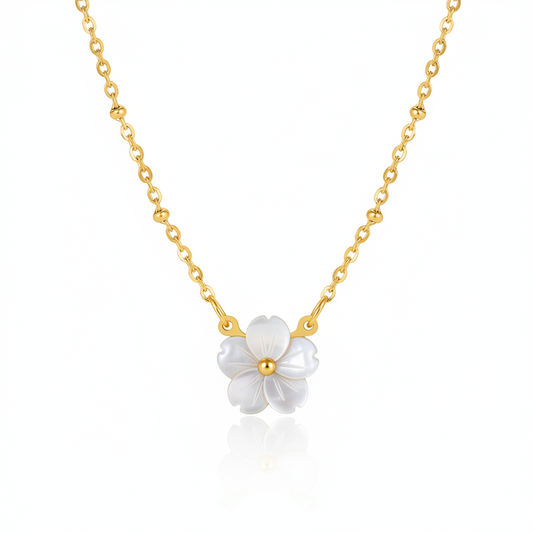 Crystal Bloom Necklace | Italian Gold Plated SACH JEWELS