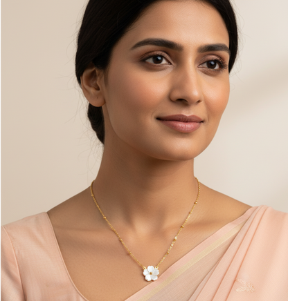 Crystal Bloom Necklace | Italian Gold Plated SACH JEWELS