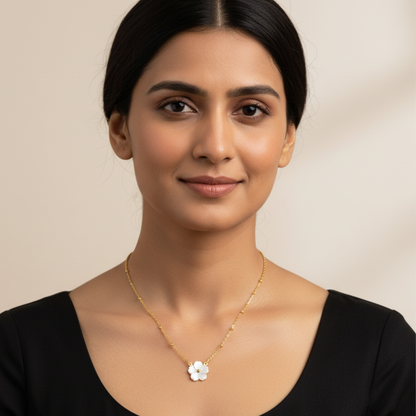 Crystal Bloom Necklace | Italian Gold Plated SACH JEWELS