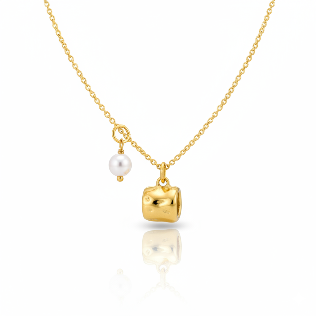 The Coffee Date Pearl Necklace | Italian Gold Plated SACH JEWELS