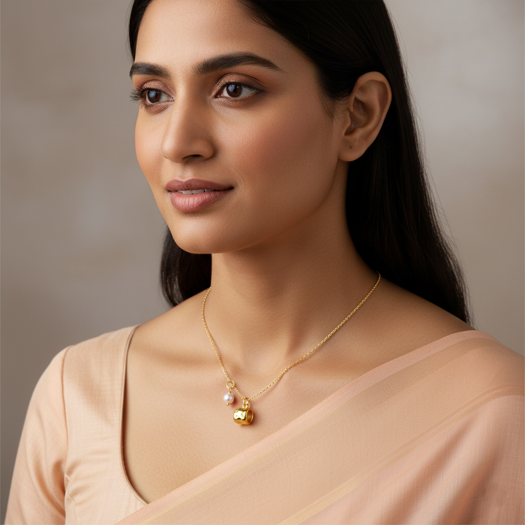 The Coffee Date Pearl Necklace | Italian Gold Plated SACH JEWELS