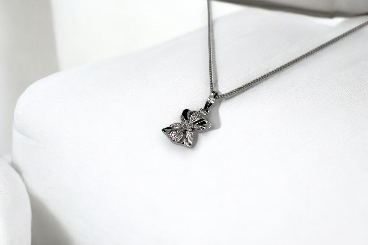 Premium Infinity Diamond Studded Pendant Set | 925 Sterling Silver