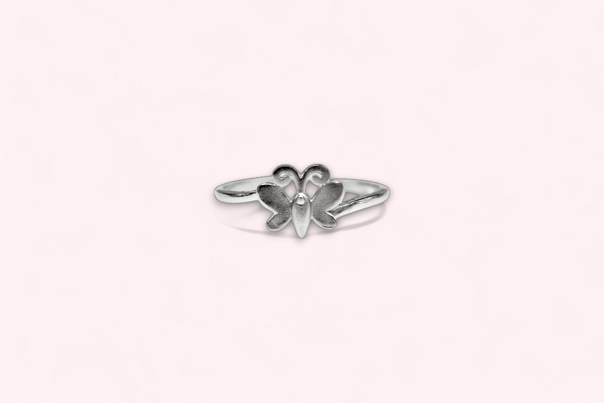 Matte Finish Butterfly Ring | 925 Sterling Silver - SACH JEWELS