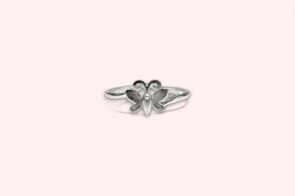 Matte Finish Butterfly Ring | 925 Sterling Silver - SACH JEWELS