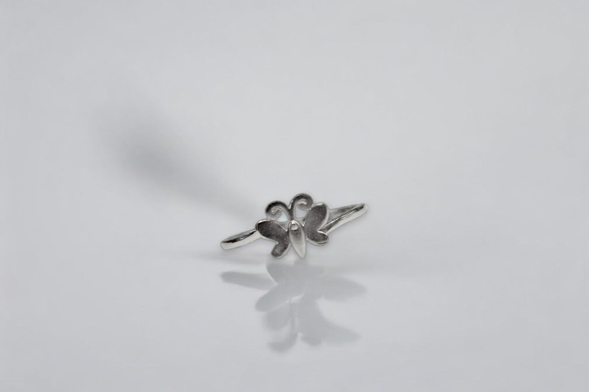 Matte Finish Butterfly Ring | 925 Sterling Silver - SACH JEWELS