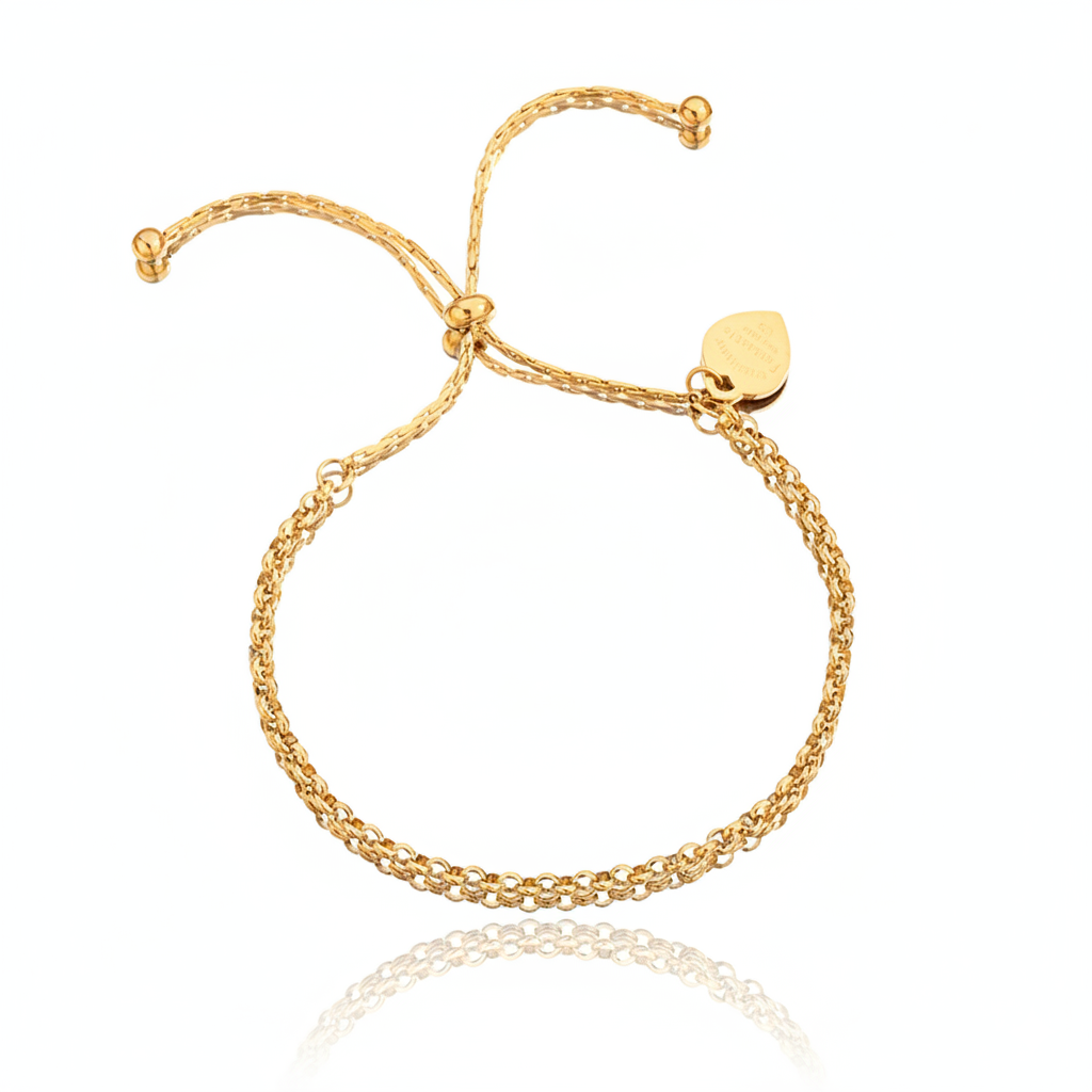Amor Heart Chain Bracelet | Italian Gold Plated SACH JEWELS