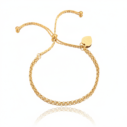Amor Heart Chain Bracelet | Italian Gold Plated SACH JEWELS