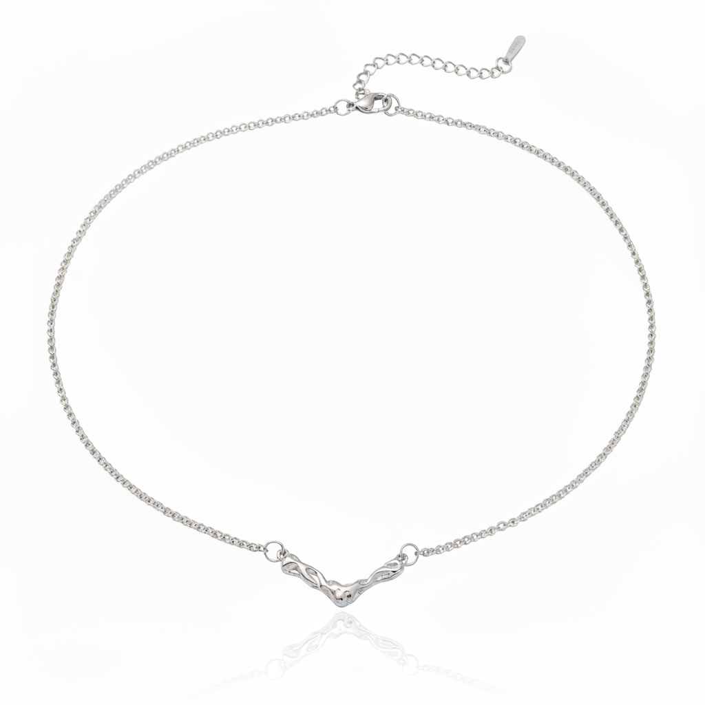 Simple Charm Necklace | Italian Silver Plated SACH JEWELS