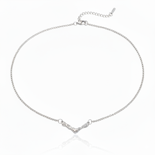 Simple Charm Necklace | Italian Silver Plated SACH JEWELS