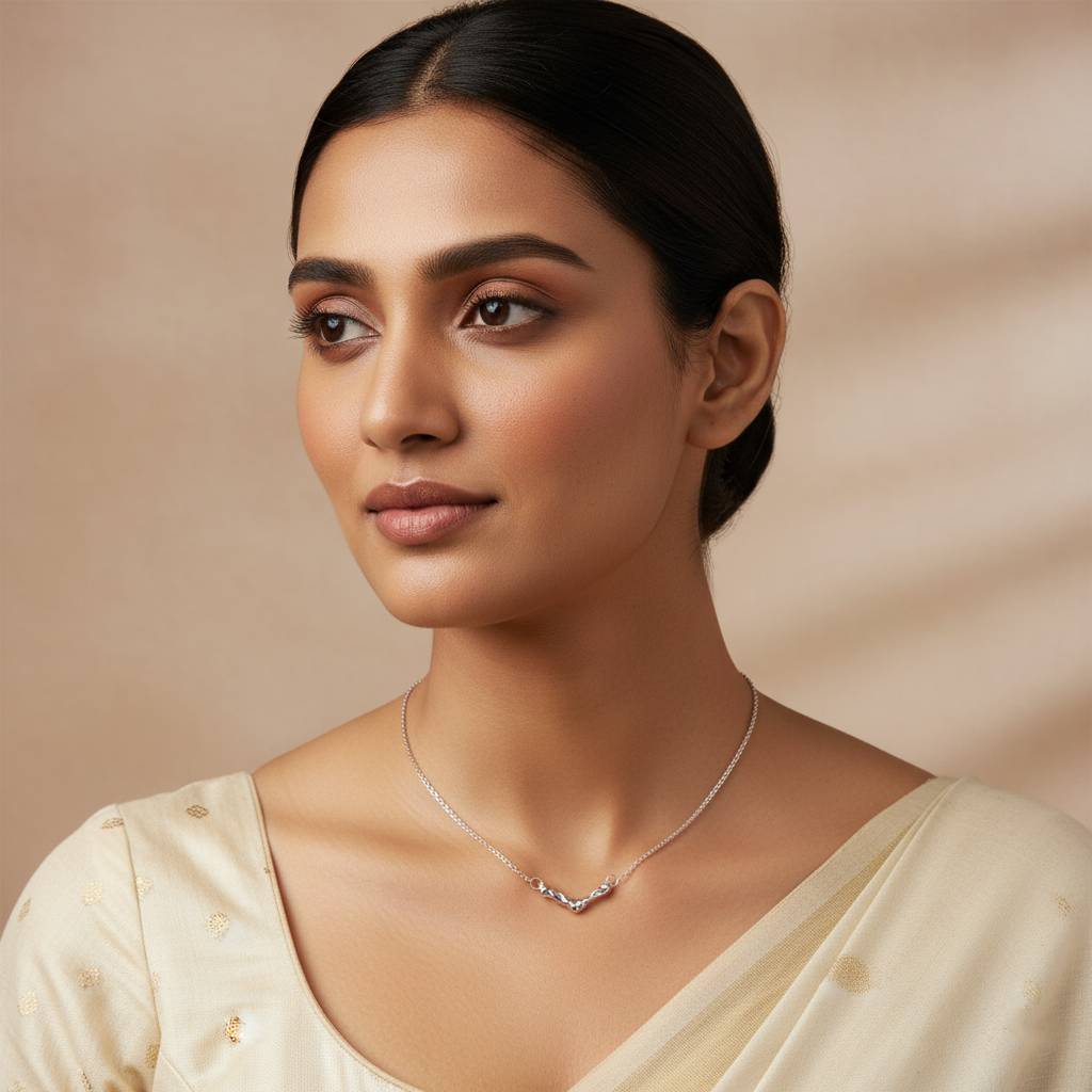 Simple Charm Necklace | Italian Silver Plated SACH JEWELS