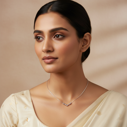 Simple Charm Necklace | Italian Silver Plated SACH JEWELS