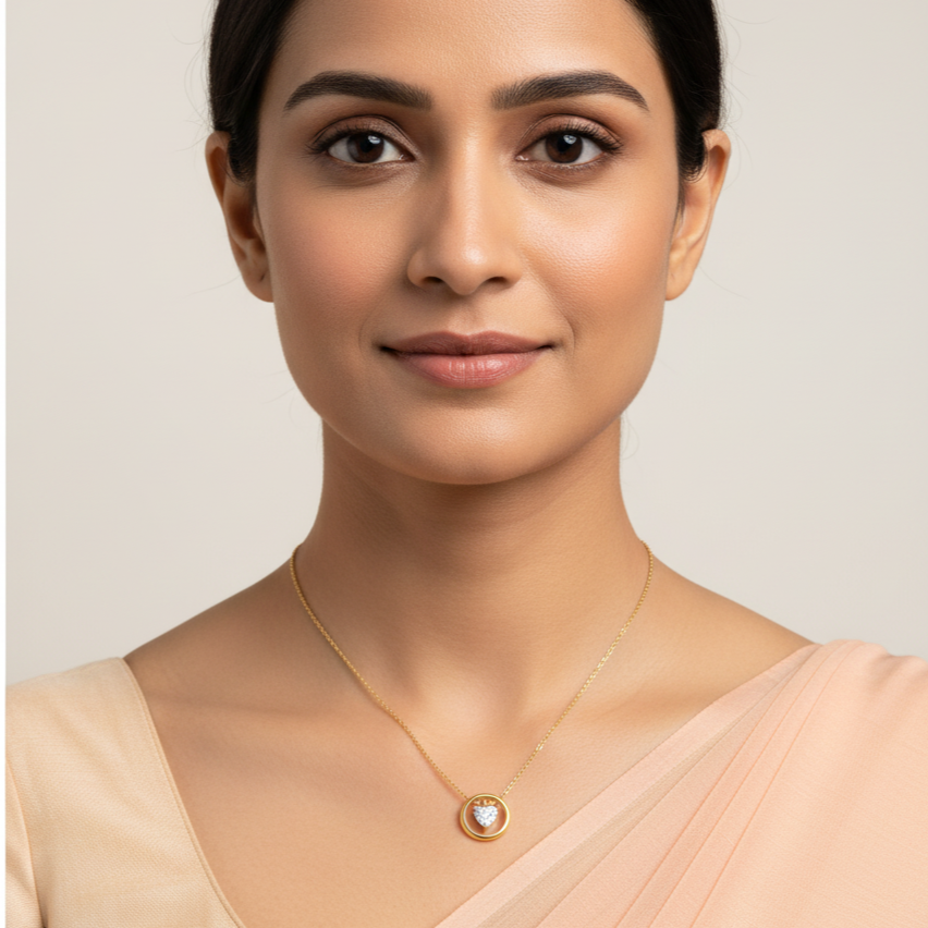 Eternal Orbit Pendant Necklace | Italian Gold Plated SACH JEWELS