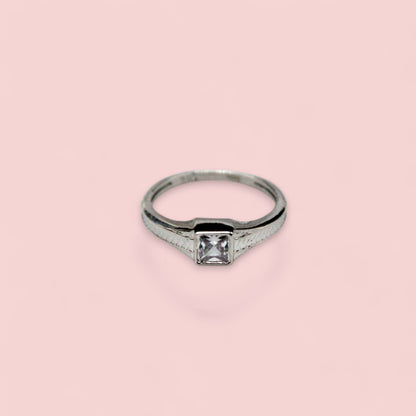 Center Diamond Ring | 925 Sterling Silver - SACH JEWELS