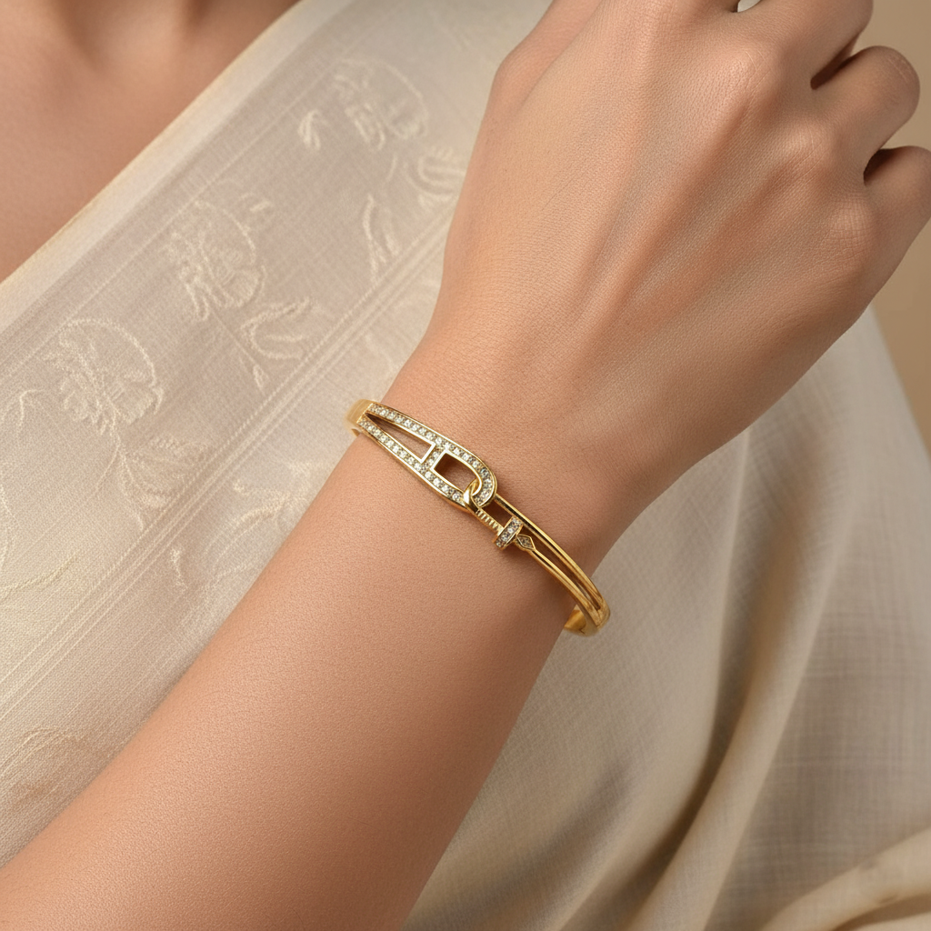 Bold Buckle Shine Cuffs | Italian Gold Plated SACH JEWELS