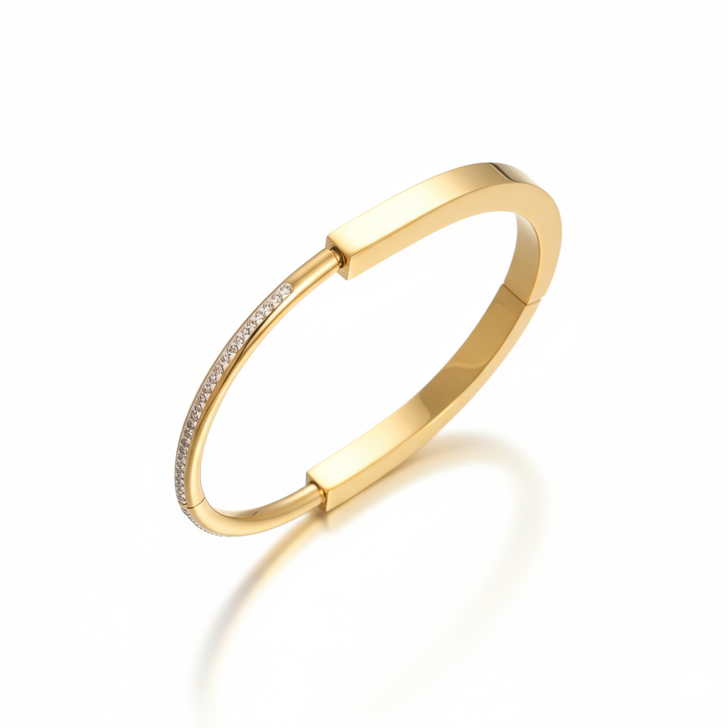 Aurora Luxe Diamond Cuff | Italian Gold Plated SACH JEWELS