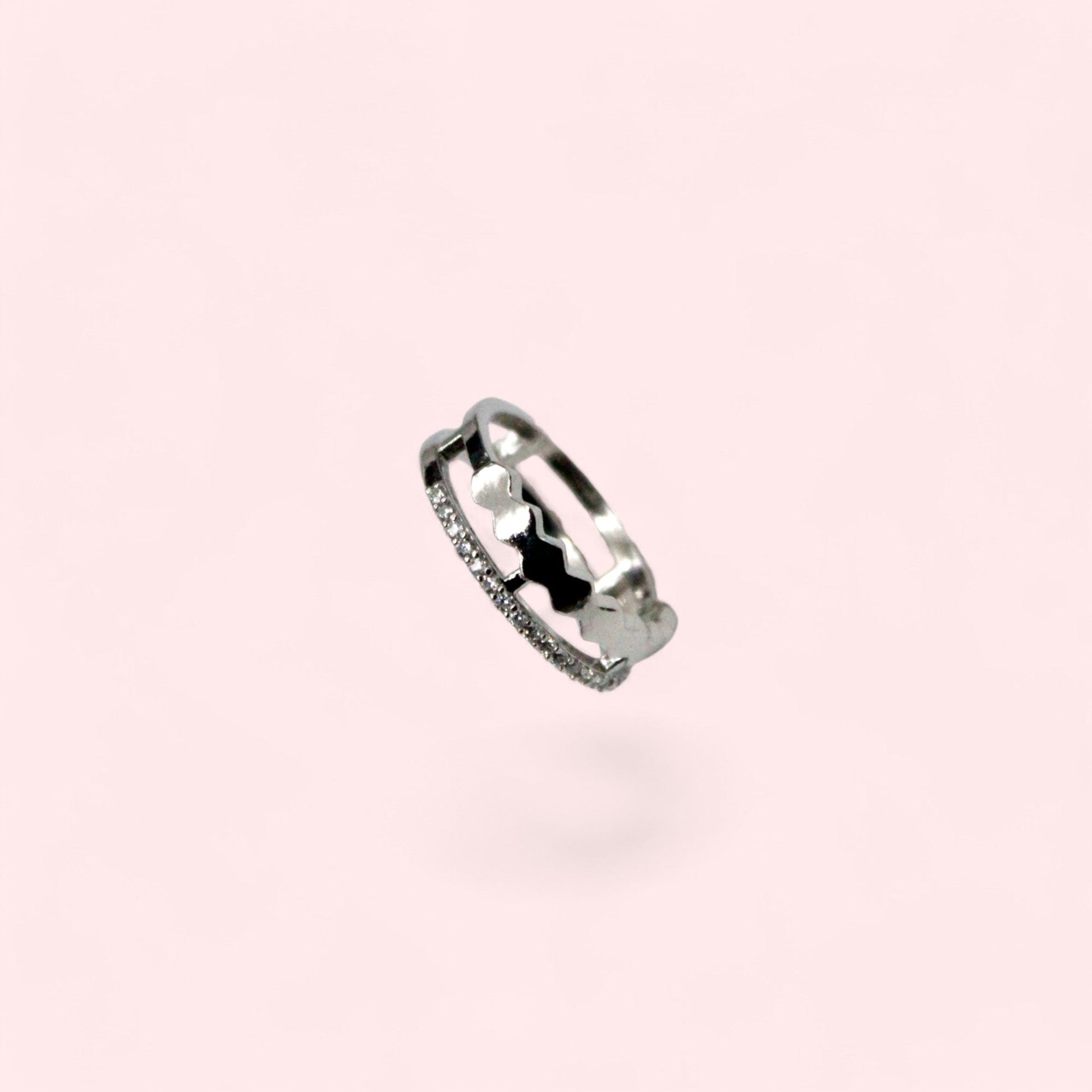 Wheel Cut diamond Ring | 925 Sterling Silver - SACH JEWELS