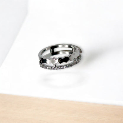 Wheel Cut diamond Ring | 925 Sterling Silver - SACH JEWELS