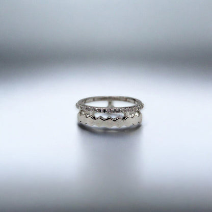 Wheel Cut diamond Ring | 925 Sterling Silver - SACH JEWELS