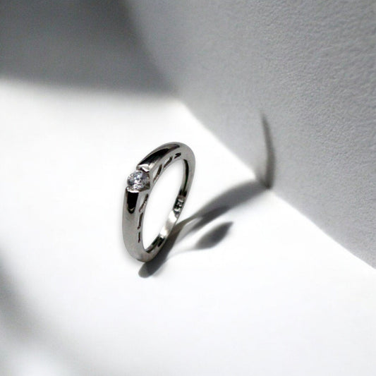 Spotlight Diamond Ring | 925 Sterling Silver - SACH JEWELS