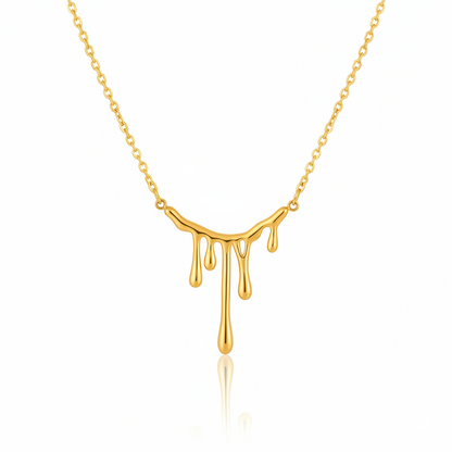 Golden Drip Necklace | Italian Gold Plated SACH JEWELS