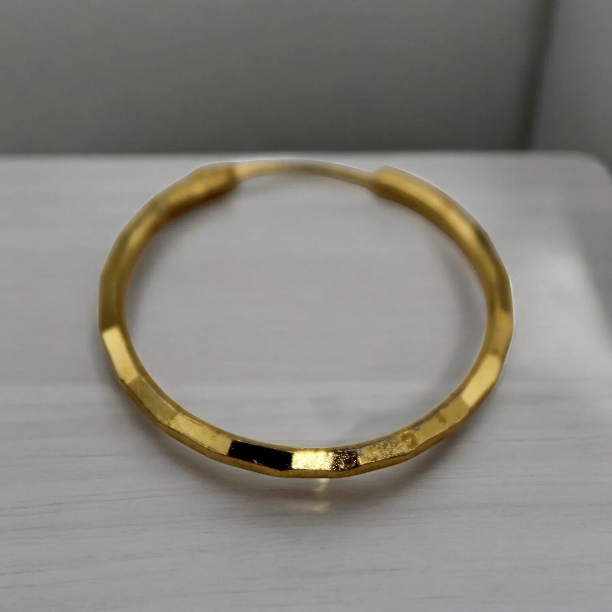 Long Hoop earrings | Italian Gold Plated - SACH JEWELS