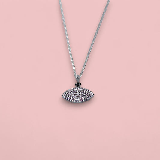 Diamond Studded Eye Pendant Only | 925 Sterling Silver SACH JEWELS