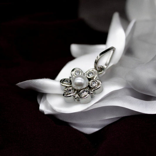 Twisted Pearl Flower Pendant Only | 925 Sterling Silver SACH JEWELS