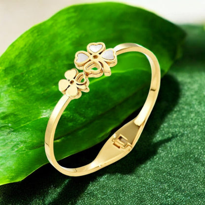 Double Flower Bracelet | Italian Gold Plated - SACH JEWELS