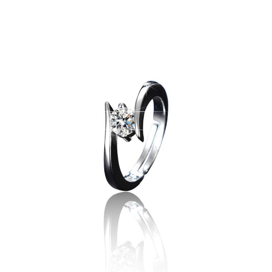 Women Elegant Diamond Ring | Italian Silver Plated SACH JEWELS