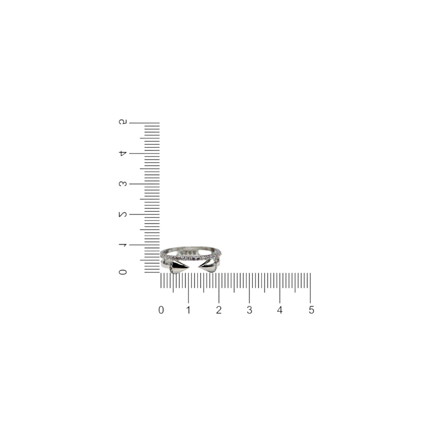 Studded Diamond Wheel Cut Ring | 925 Sterling Silver - SACH JEWELS