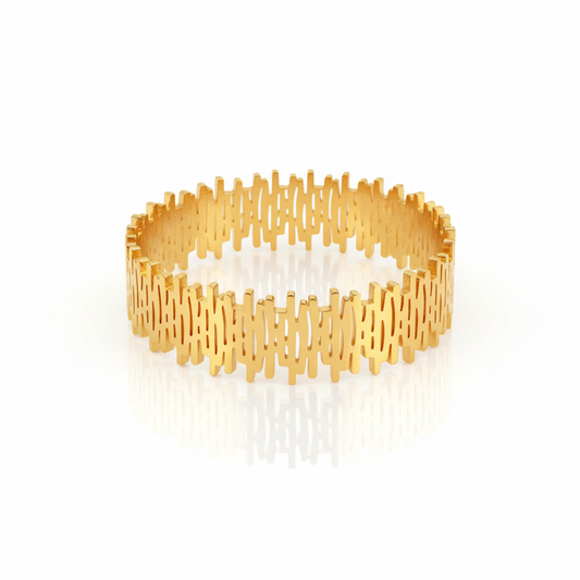 Regalia Link Premium Cuff | Italian Gold Plated SACH JEWELS