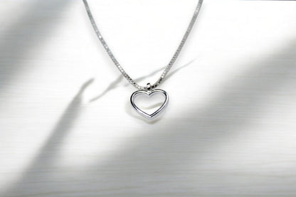 Silver Heart Necklace | 925 Sterling Silver - SACH JEWELS