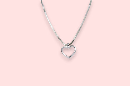 Silver Heart Necklace | 925 Sterling Silver - SACH JEWELS