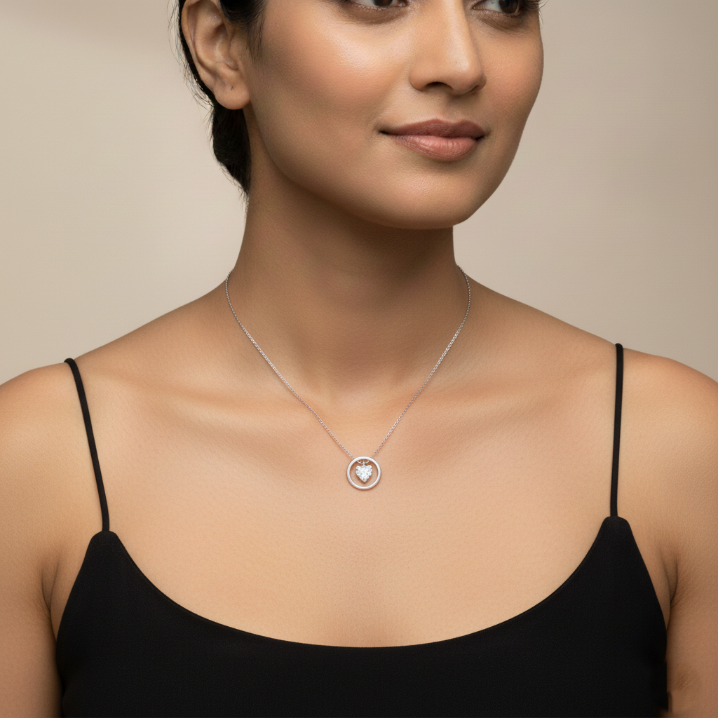Orbit Twist Necklace | Italian Silver Plated SACH JEWELS
