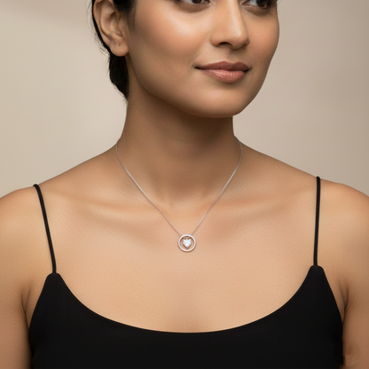 Orbit Twist Necklace | Italian Silver Plated SACH JEWELS