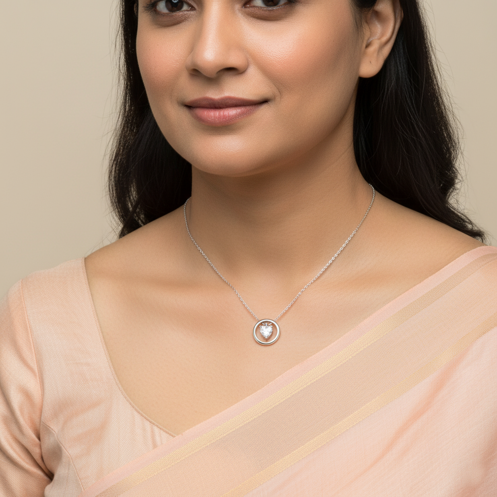 Orbit Twist Necklace | Italian Silver Plated SACH JEWELS