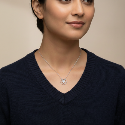 Orbit Twist Necklace | Italian Silver Plated SACH JEWELS