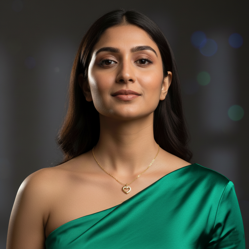 Golden Embrace Heart Pendant Necklace | Italian Gold Plated SACH JEWELS
