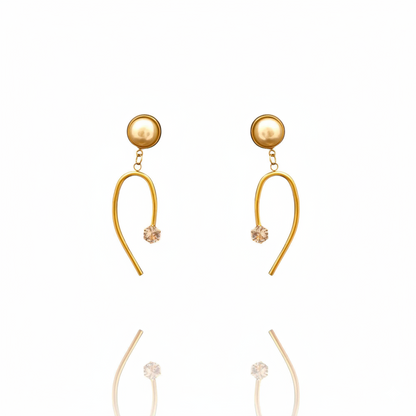 Autumn Aura Drop Earrings | Italian Gold Plated SACH JEWELS