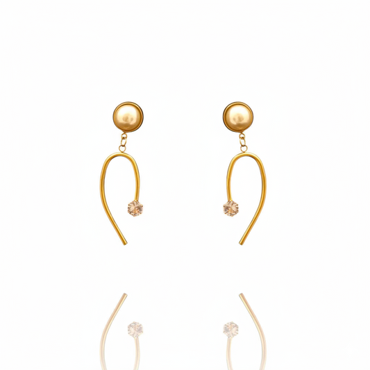 Autumn Aura Drop Earrings | Italian Gold Plated SACH JEWELS