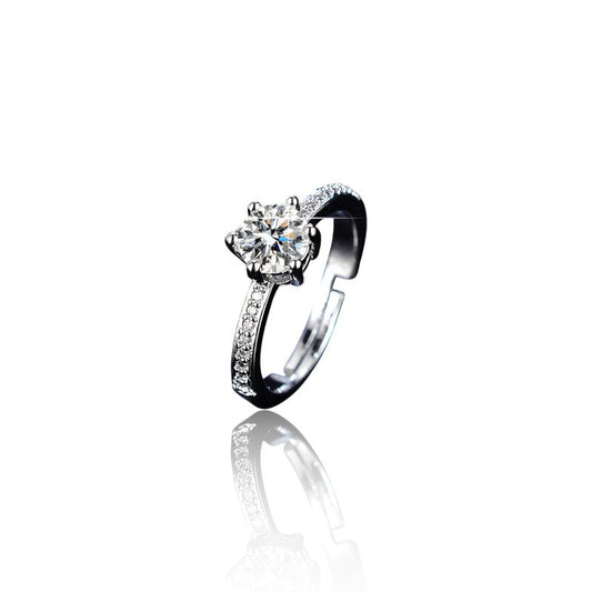 Women Graceful Diamond Ring | Italian Silver Plated SACH JEWELS
