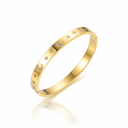 Moonlight Celestial Premium Cuff | Italian Gold Plated SACH JEWELS