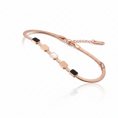 Rose Gold Enigma Geometric Bracelet | Rose Gold Plated SACH JEWELS