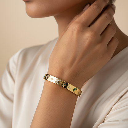Moonlight Celestial Premium Cuff | Italian Gold Plated SACH JEWELS