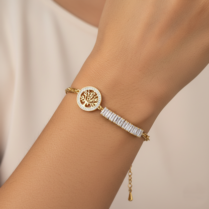 Tree of Life Charm Bracelet | Italian Gold Plated SACH JEWELS