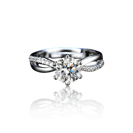Gorgeous Diamond Italian Silver Plated Ring | Italian Silver Plated SACH JEWELS
